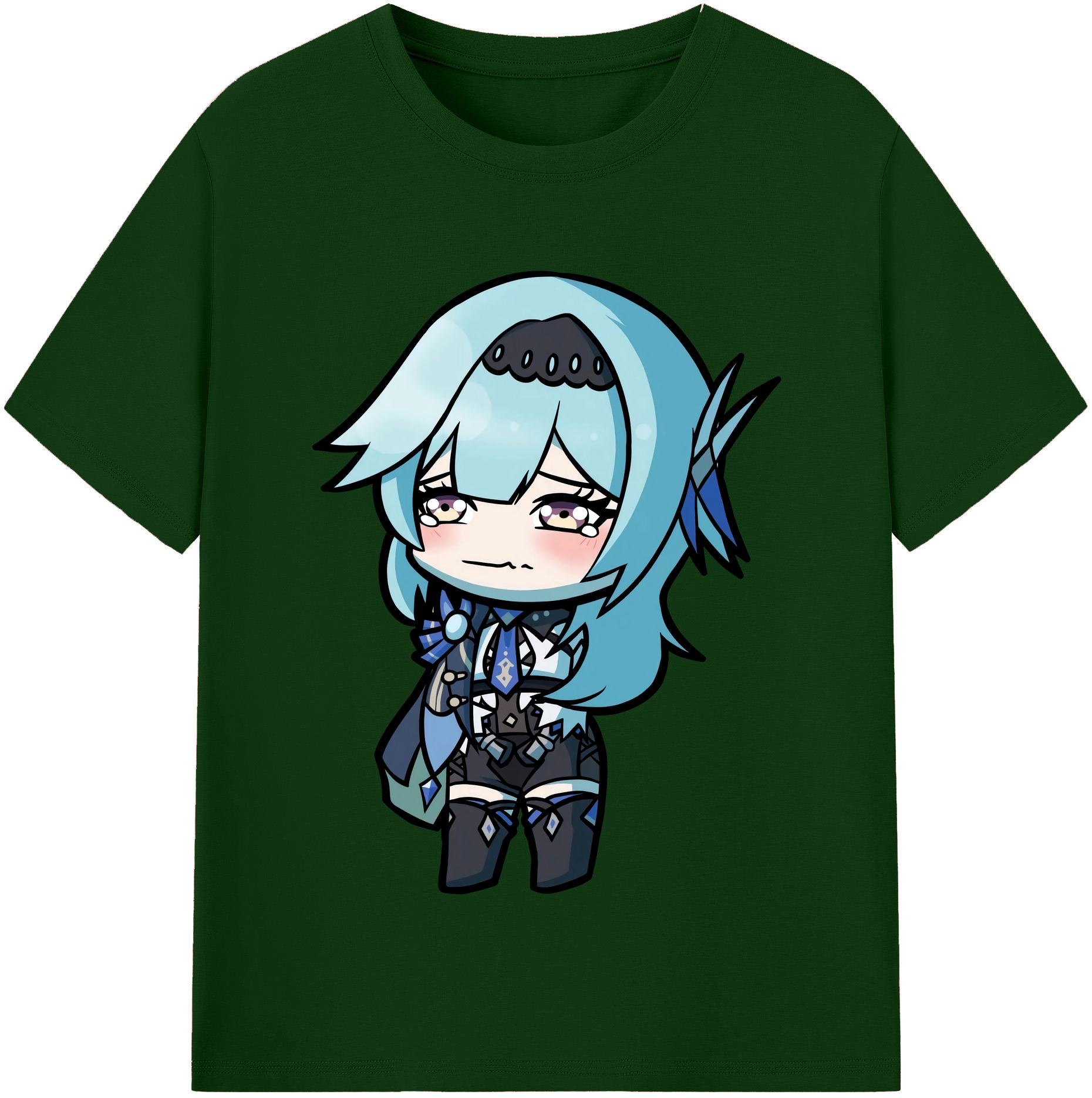 げんし神 优菈 ゆうら genshin Yūra 綿100％半袖Tシャツ（フロントプリント）